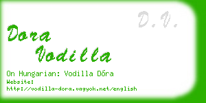 dora vodilla business card